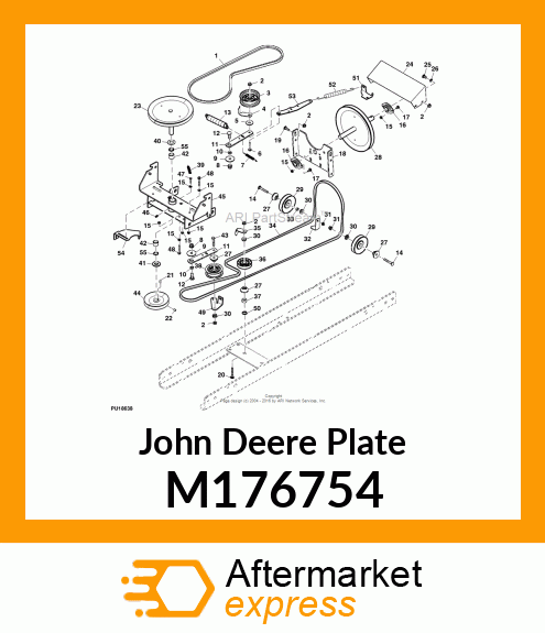 PLATE, PLATE, IDLER ARM M176754