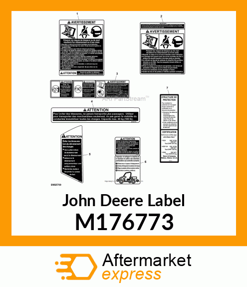 LABEL, LABEL, PROTECTIVE STRUCTURE M176773