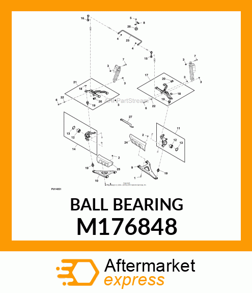 BALL BEARING, DOUBLE ROW M176848