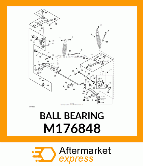 BALL BEARING, DOUBLE ROW M176848