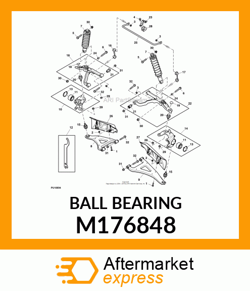 BALL BEARING, DOUBLE ROW M176848