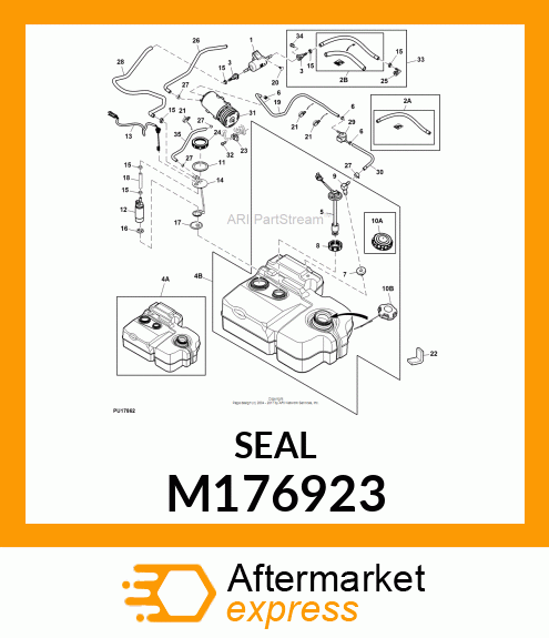 GASKET, GASKET, FUEL HANGER M176923