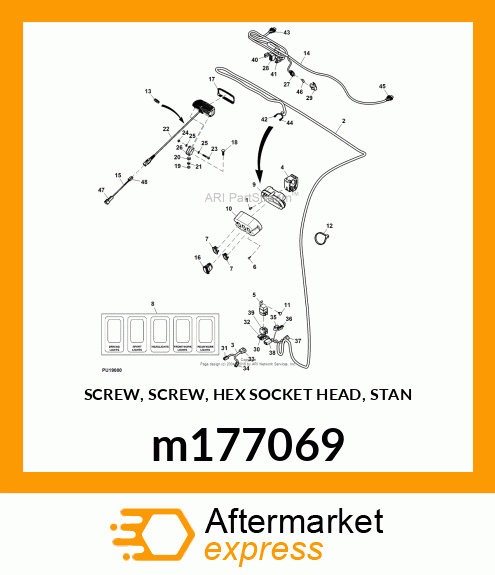 SCREW, SCREW, HEX SOCKET HEAD, STAN m177069