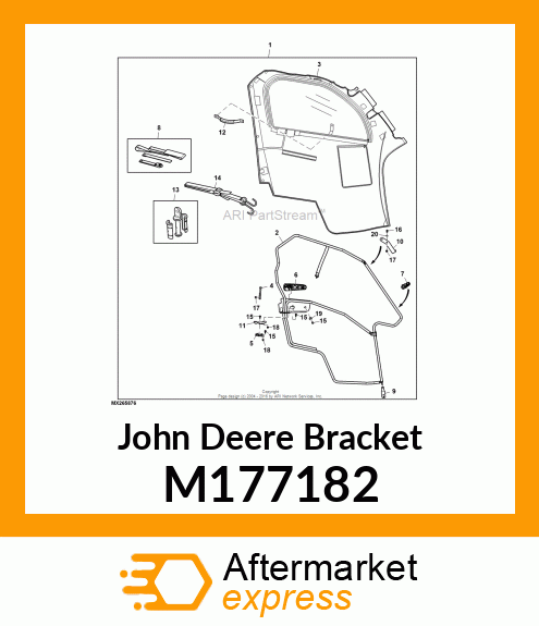 BRACKET, LOWER FRONT BRACKET M177182