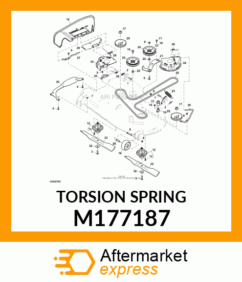 TORSION SPRING M177187