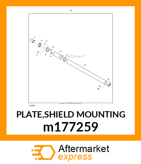 PLATE,SHIELD MOUNTING m177259