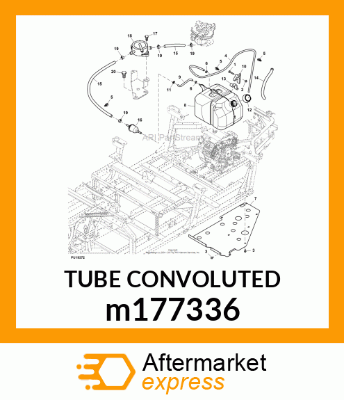 TUBE CONVOLUTED m177336