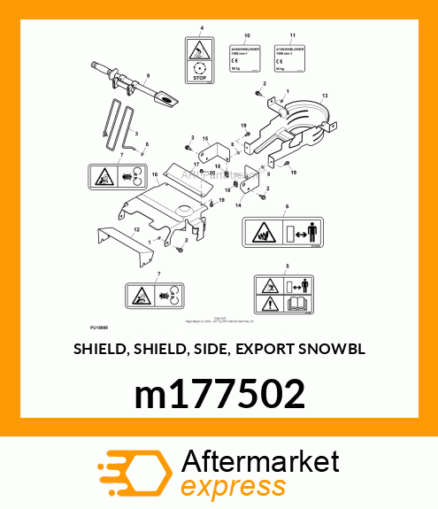 SHIELD, SHIELD, SIDE, EXPORT SNOWBL m177502