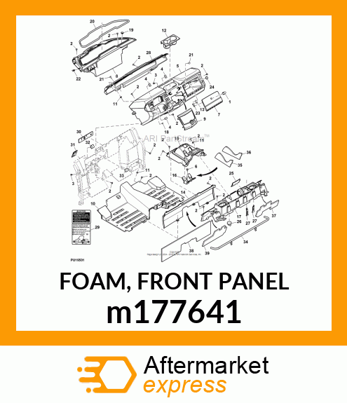 FOAM, FRONT PANEL m177641