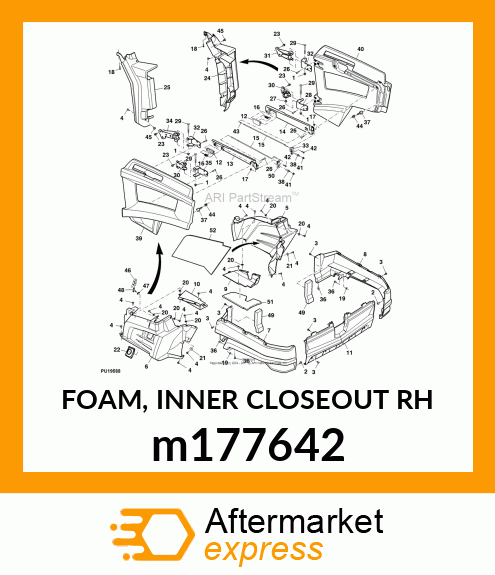 FOAM, INNER CLOSEOUT RH m177642