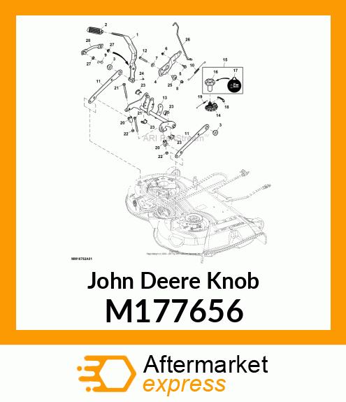 KNOB, DEPTH STOP M177656