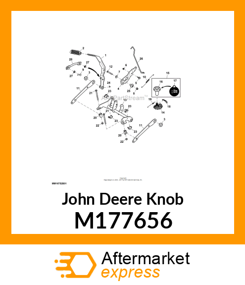 KNOB, DEPTH STOP M177656