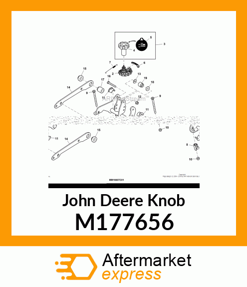 KNOB, DEPTH STOP M177656