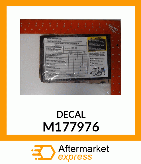 LABEL, SELECT SERIES SERVICE INTERV M177976