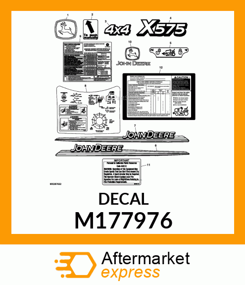 LABEL, SELECT SERIES SERVICE INTERV M177976