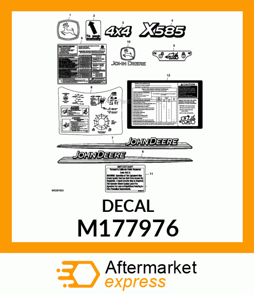 LABEL, SELECT SERIES SERVICE INTERV M177976