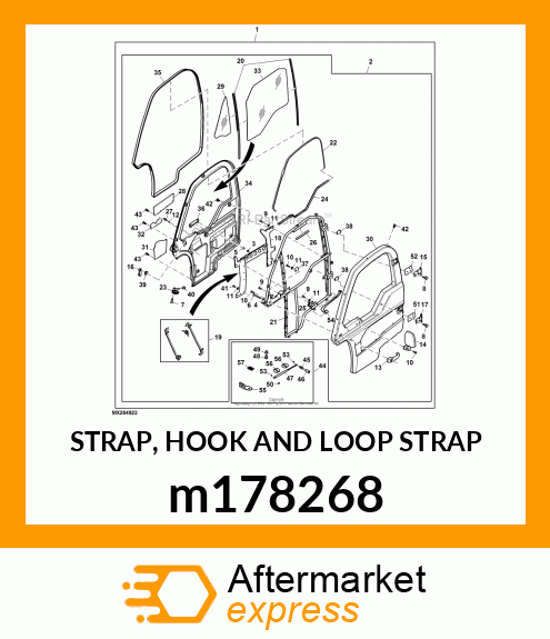 STRAP, HOOK AND LOOP STRAP m178268