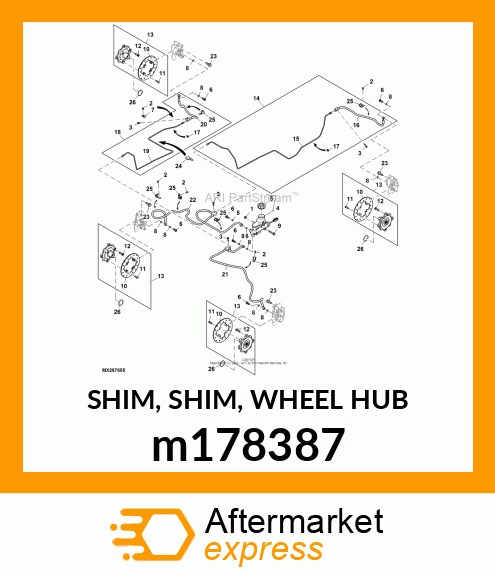 SHIM, SHIM, WHEEL HUB m178387