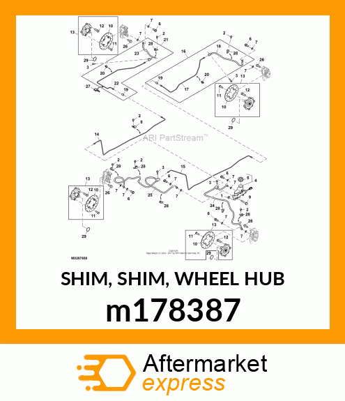 SHIM, SHIM, WHEEL HUB m178387