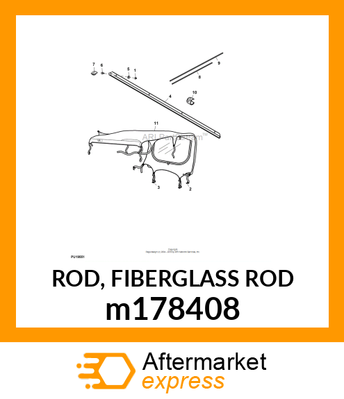 ROD, FIBERGLASS ROD m178408