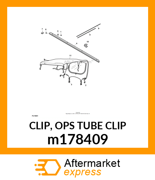 CLIP, OPS TUBE CLIP m178409