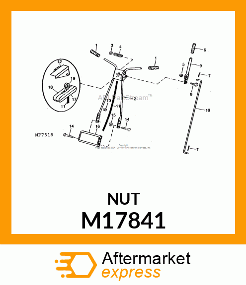 NUT, LOCK 7/16 M17841