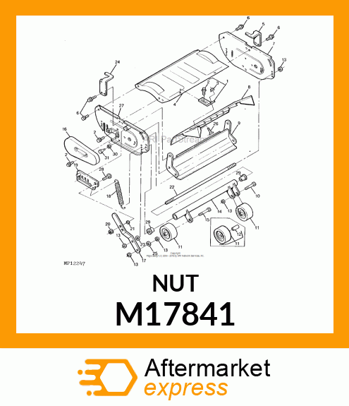 NUT, LOCK 7/16 M17841