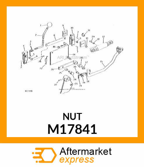 NUT, LOCK 7/16 M17841