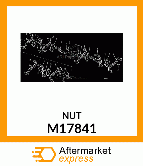 NUT, LOCK 7/16 M17841