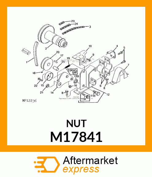 NUT, LOCK 7/16 M17841