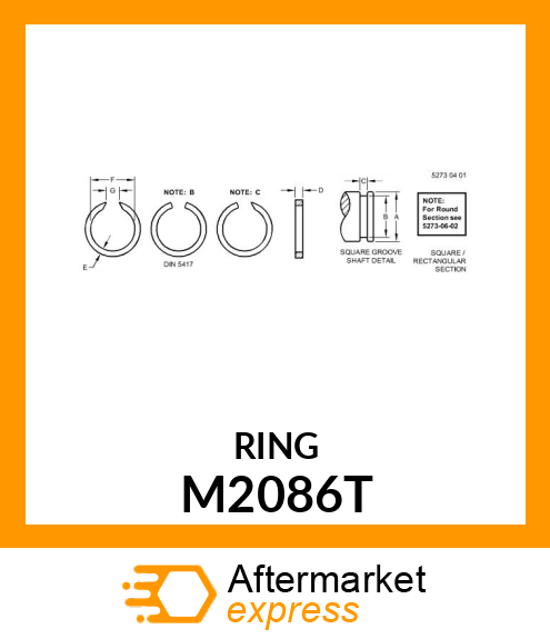 RING, SNAP M2086T