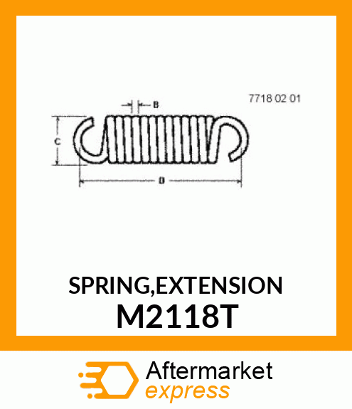 SPRING,EXTENSION M2118T