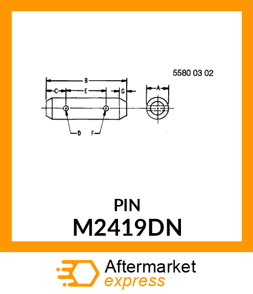 FRAME BRACKET PIN M2419DN