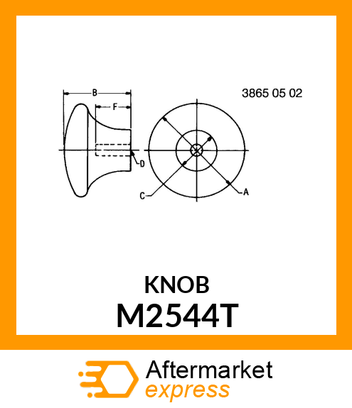 KNOB M2544T