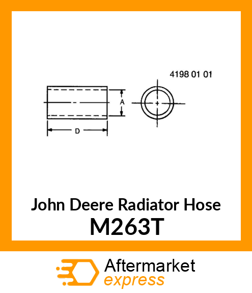 HOSE ,WATER OUTLET M263T