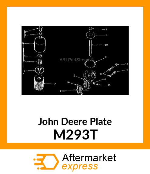 PLATE, OIL FILTER UPPER SEALING M293T