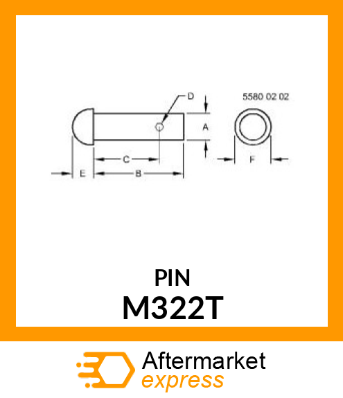 STUD ,ROUND HEAD TYPE FASTENER M322T