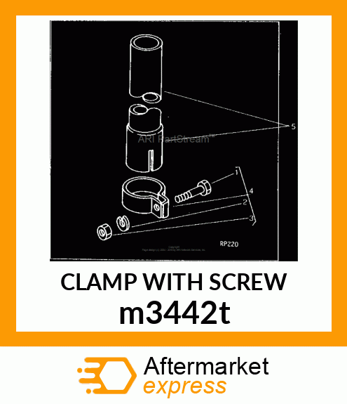 CLAMP WITH SCREW m3442t