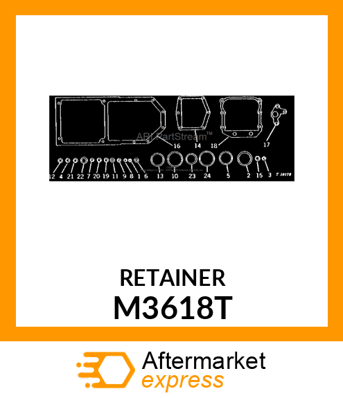 RETAINER,SEAL M3618T