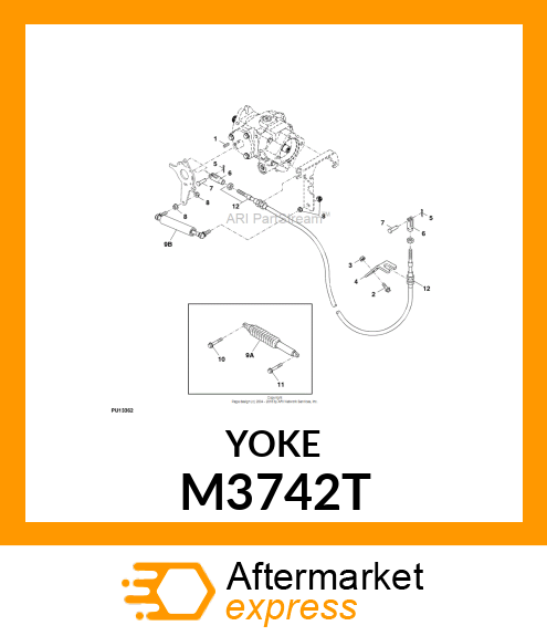 YOKE, END M3742T