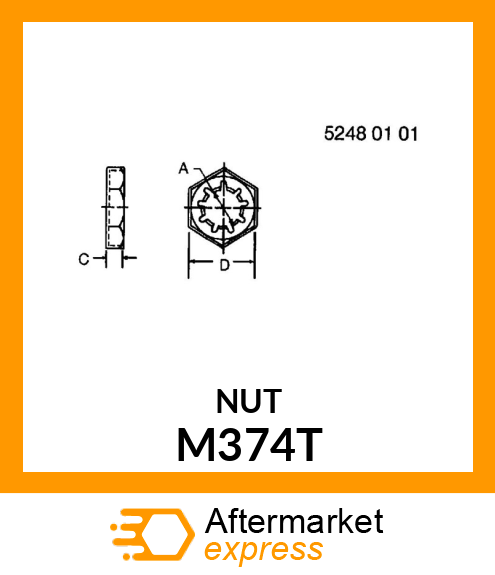 NUT ,LOCK M374T