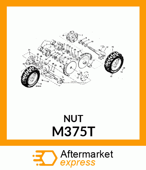 NUT,RIM M375T