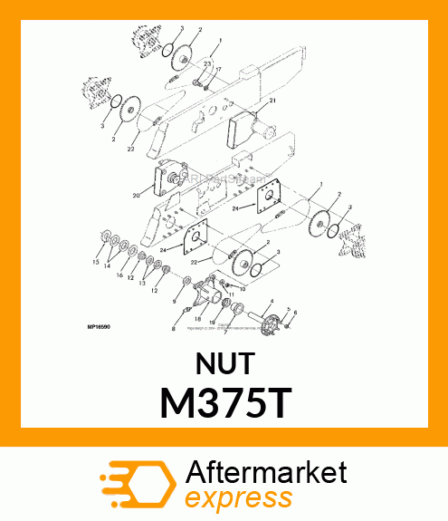 NUT,RIM M375T