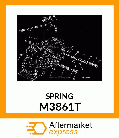 SPRING ,RETRACTING M3861T