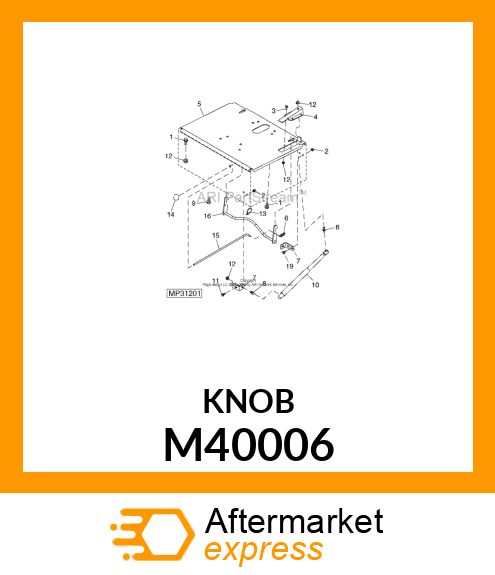 KNOB, BRAKE RELEASE M40006