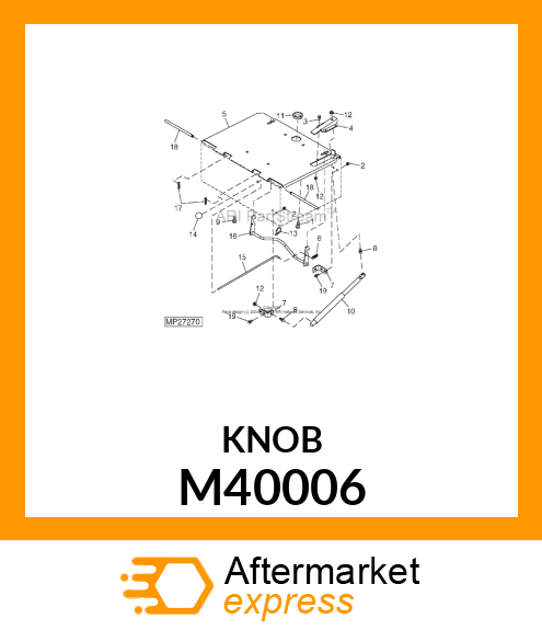 KNOB, BRAKE RELEASE M40006