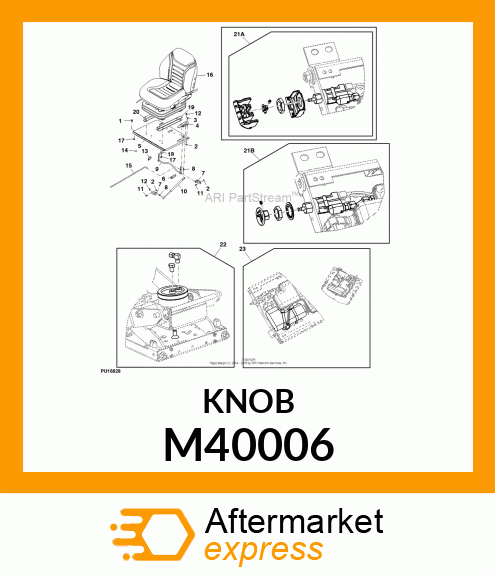 KNOB, BRAKE RELEASE M40006