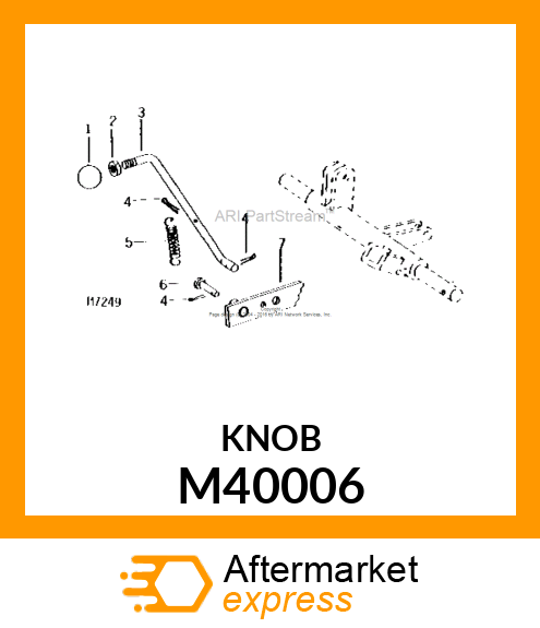 KNOB, BRAKE RELEASE M40006