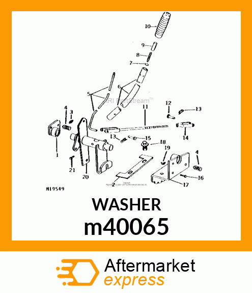 WASHER, METALLIC, ROUND HOLE m40065