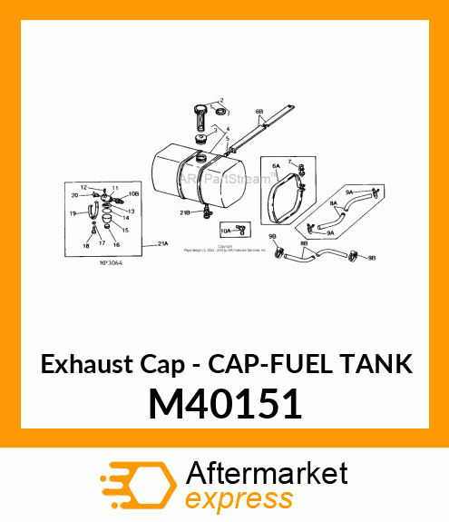 Exhaust Cap - CAP-FUEL TANK M40151